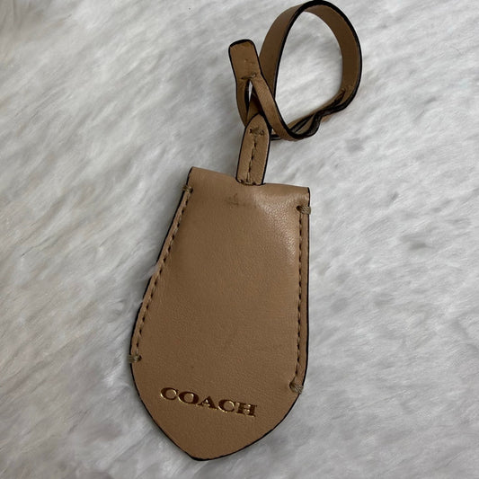 Coach Tan Ring Bag Charm Key Fob