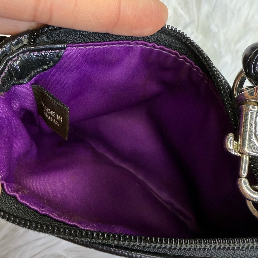 COACH Poppy Black Wristlet