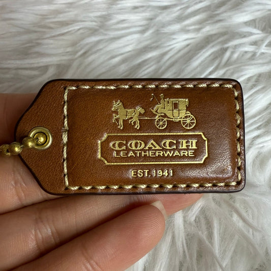 2.5" COACH  Fob Bag Charm Hang tag Hangtag