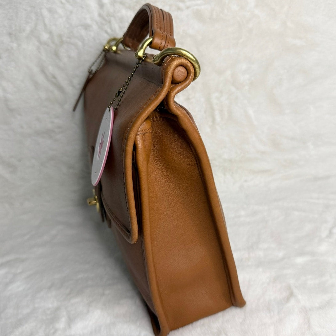 Vintaged Coach Willis 9927 British Tan 1998 Top Handle  Shoulder Bag
