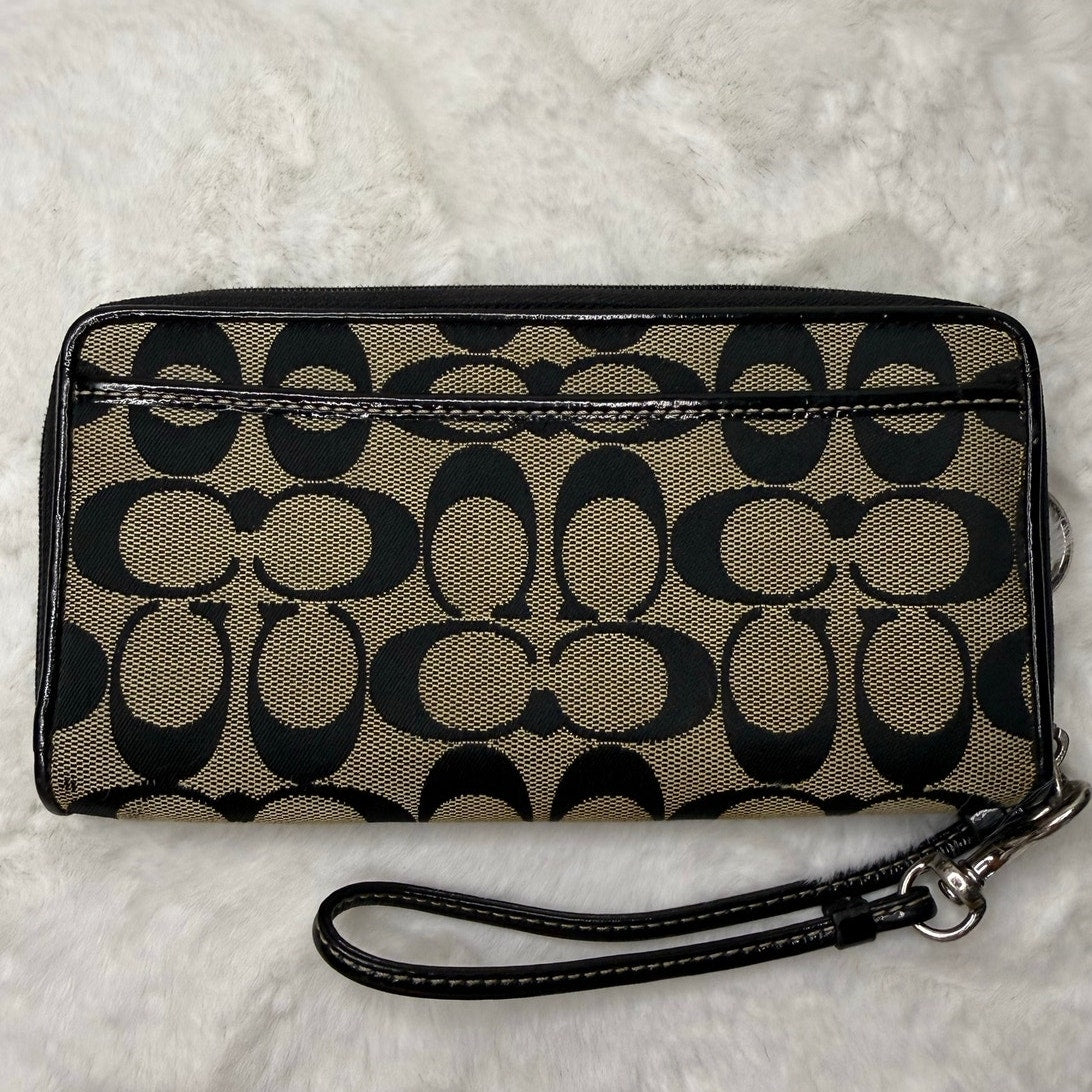 Coach Black Wristlet Wallet