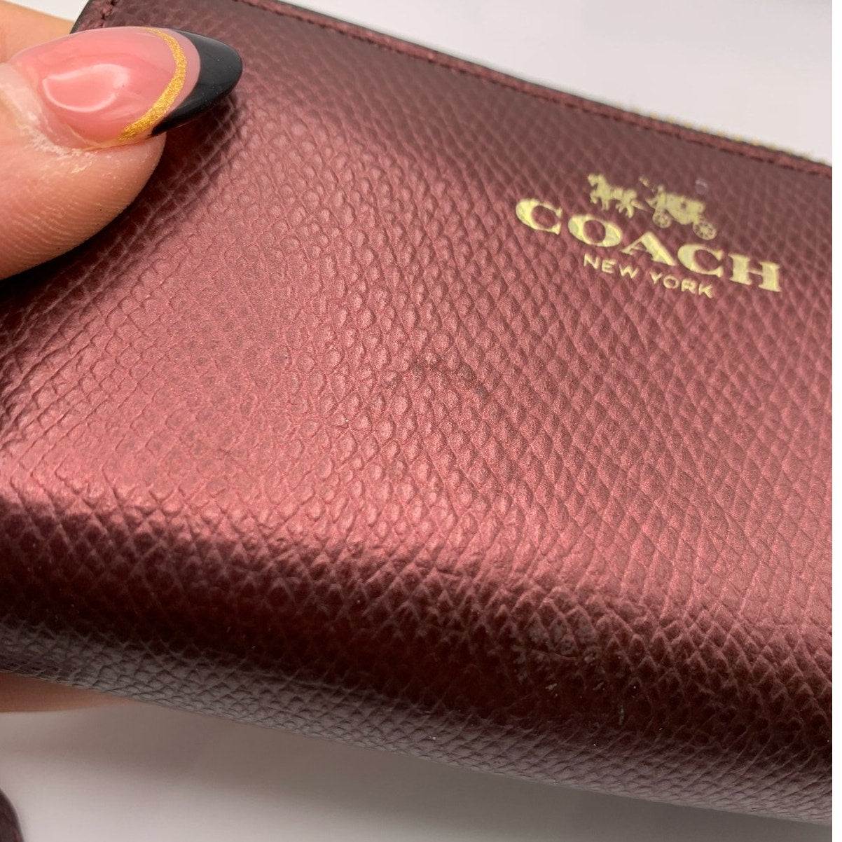 COACH Double Zip Coin Card Case