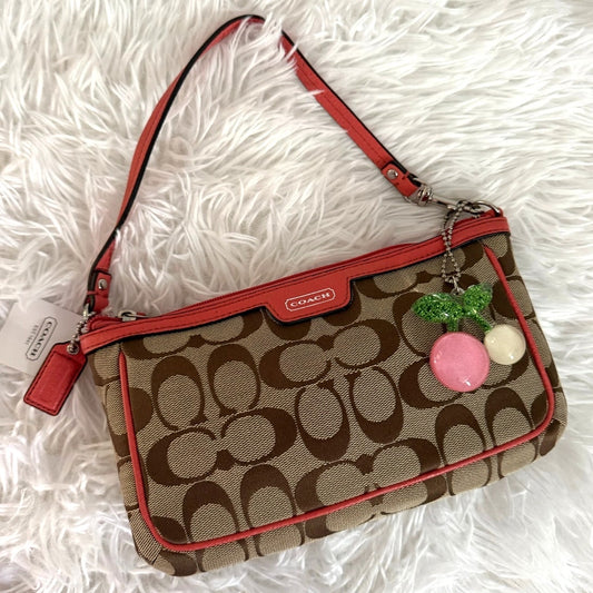 NWT COACH Campbell Signature Laura Mini Purse Wristlet F51661
