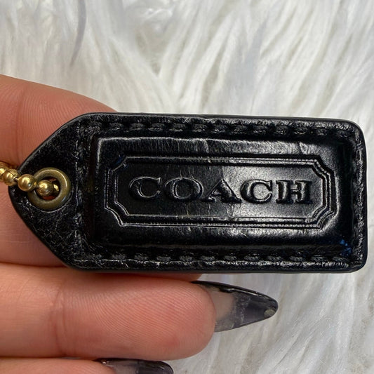 1.5" y2k COACH Vintage Fob Bag Charm Hang tag Hangtag