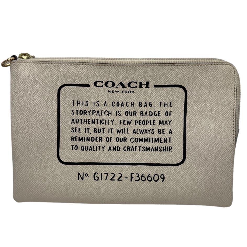 COACH Off white Cream Pouch