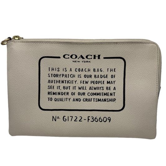 COACH Off white Cream Pouch