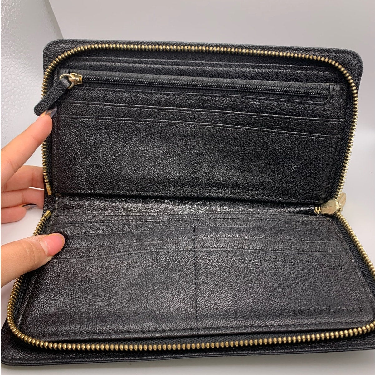 Michael Kors Black Zip Around Wallet