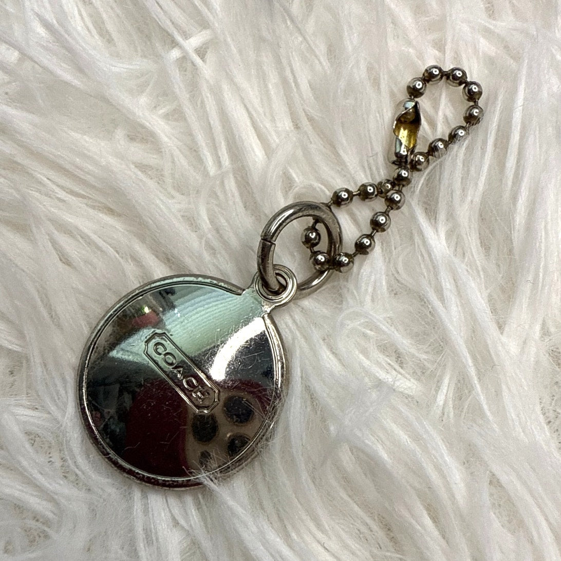 1" Coach Metal Circle Replacement Hangtag Hang Tag Bag Charm