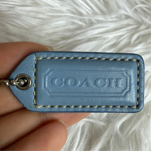 1.5" y2k COACH Vintage Fob Bag Charm Hang tag Hangtag