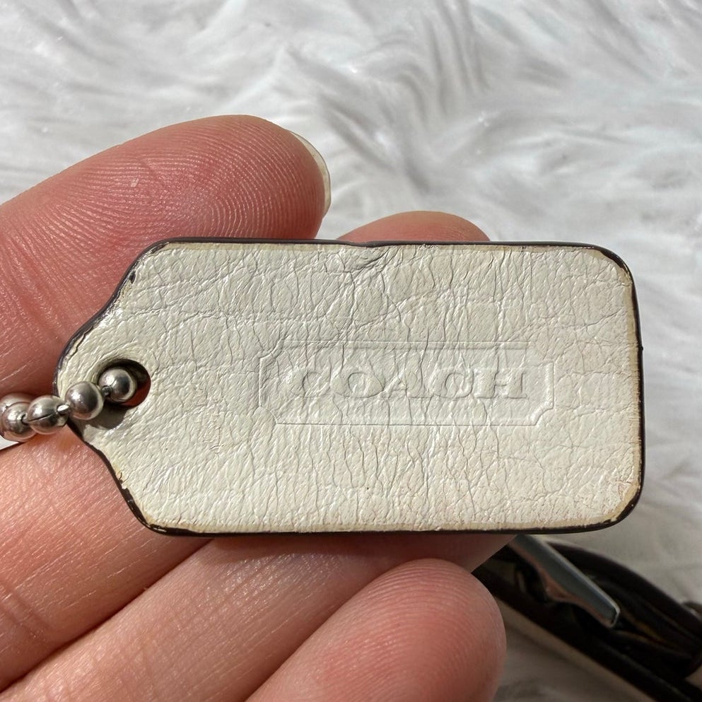 1" COACH Legacy Strap and Fob Bag Charm Hang tag Hangtag