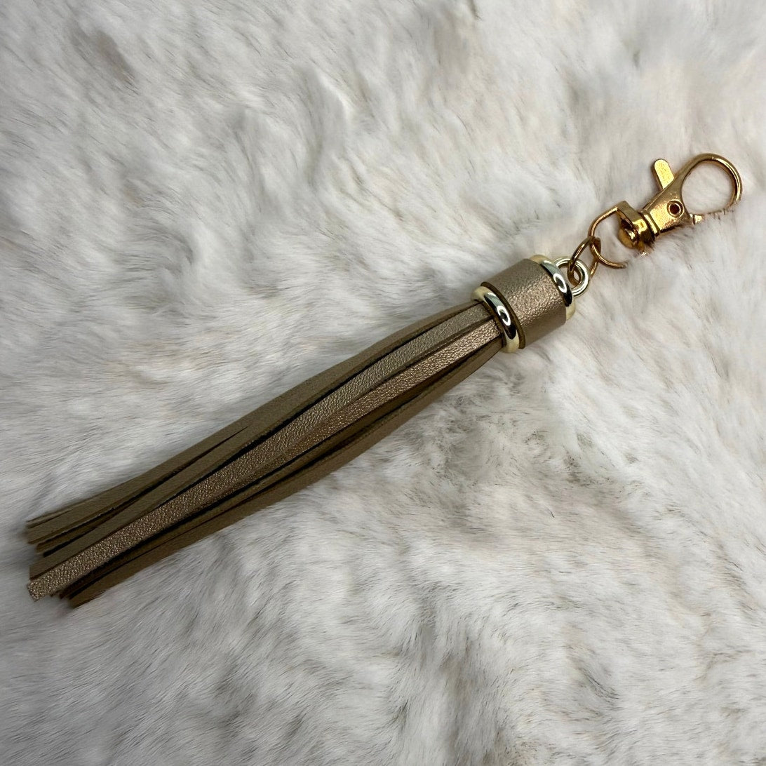 NEW Bronze Tassel Bag Charm Tassels Keychains Purse Fashion Charm