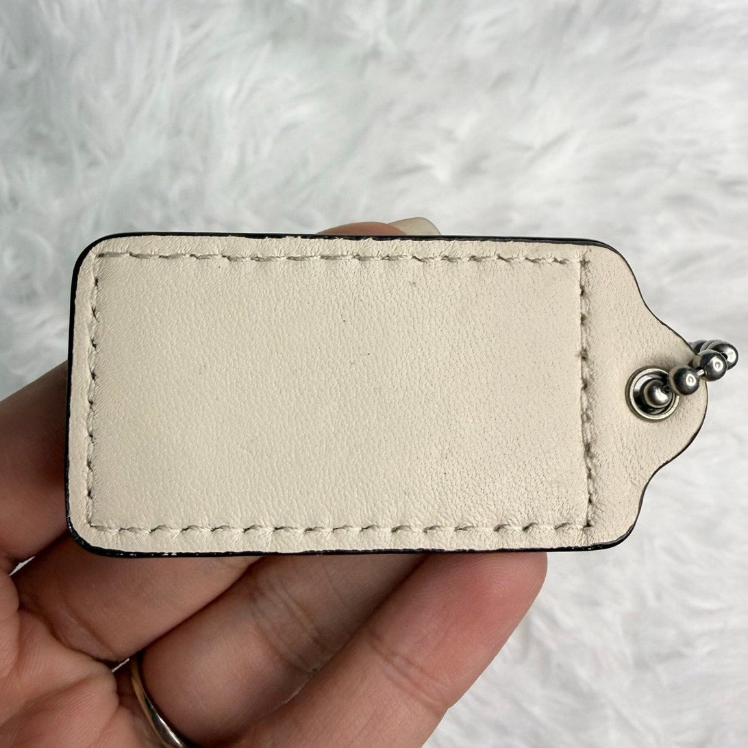 2" COACH Fob Bag Charm Hang tag Hangtag
