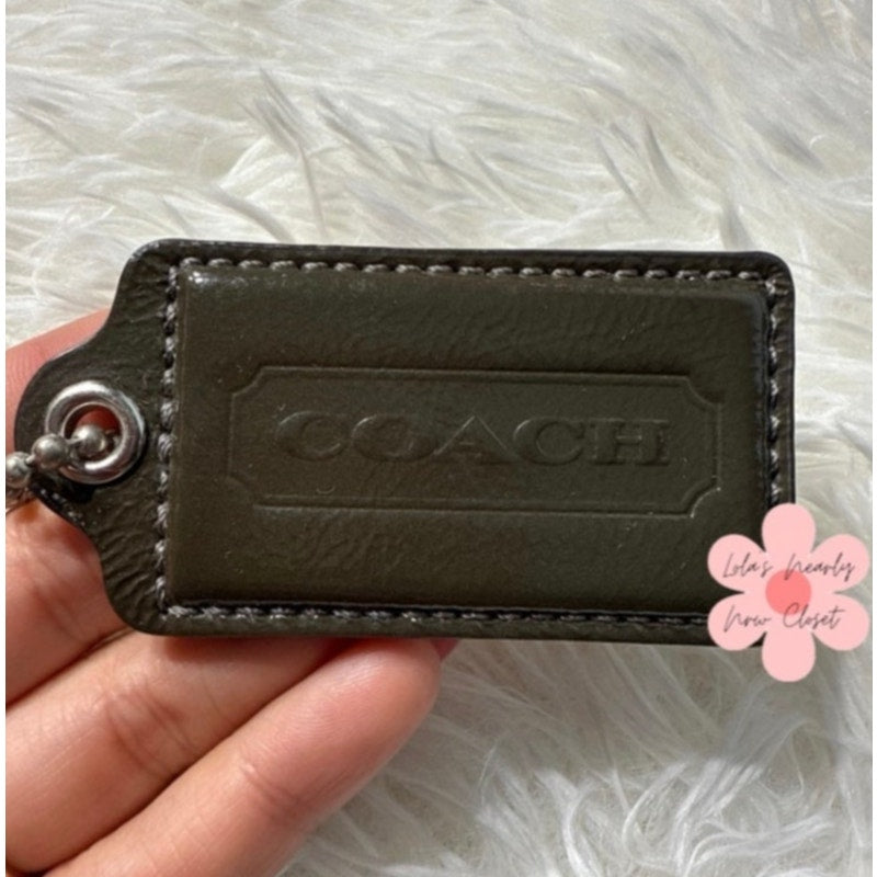 2.5” COACH Fob Bag Charm Hang tag Hangtag