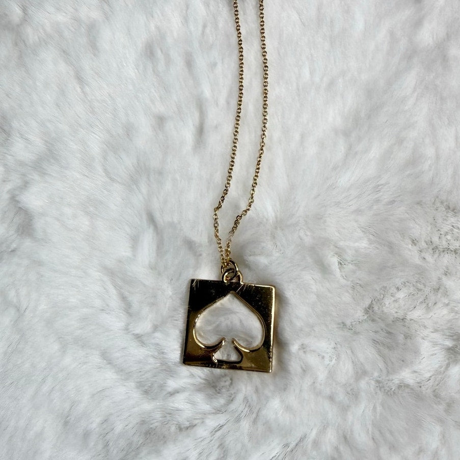 KATE SPADE New York Square Spade Necklace
