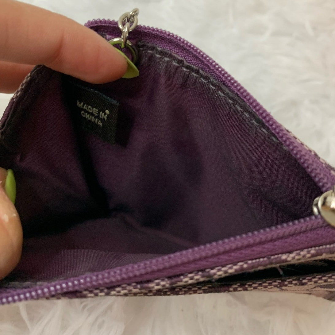 y2k Coach Purple Card Holder Coin Purse Wallet