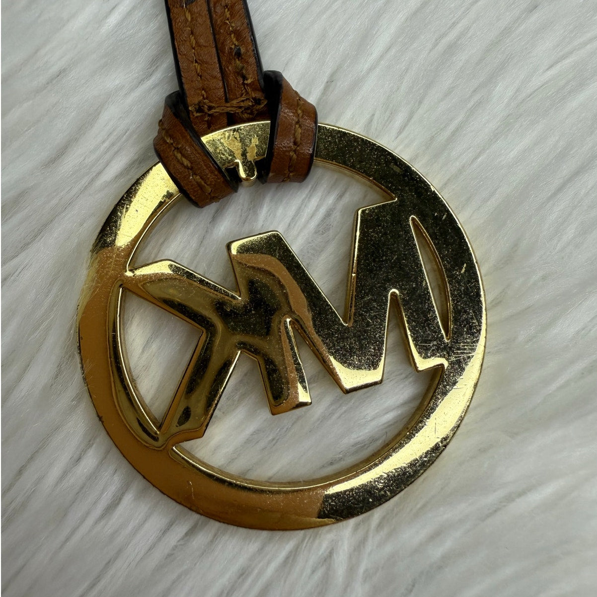 Michael Kors Brown Gold Bag Charm
