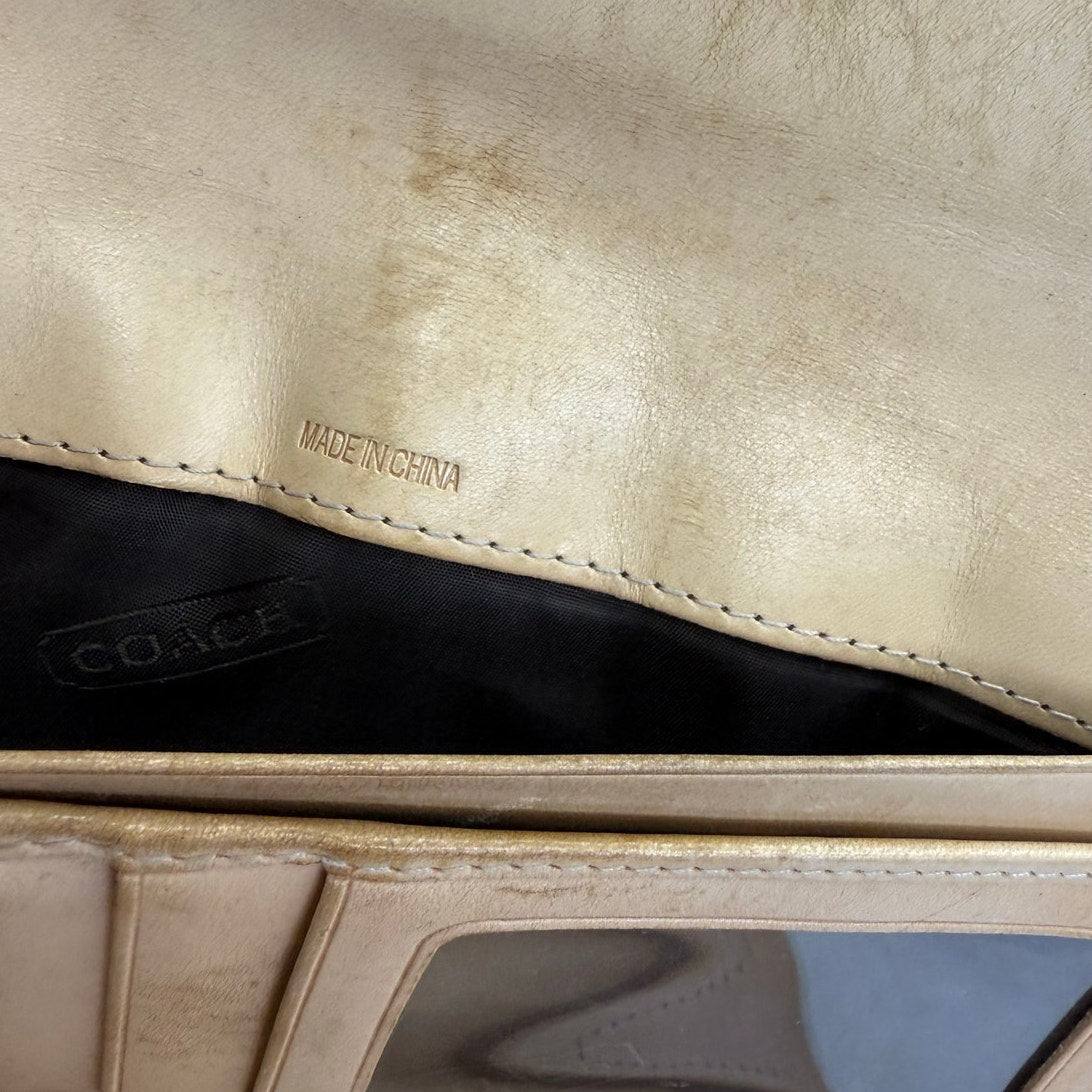 Vintage COACH y2k Blue Soho Signature Wallet