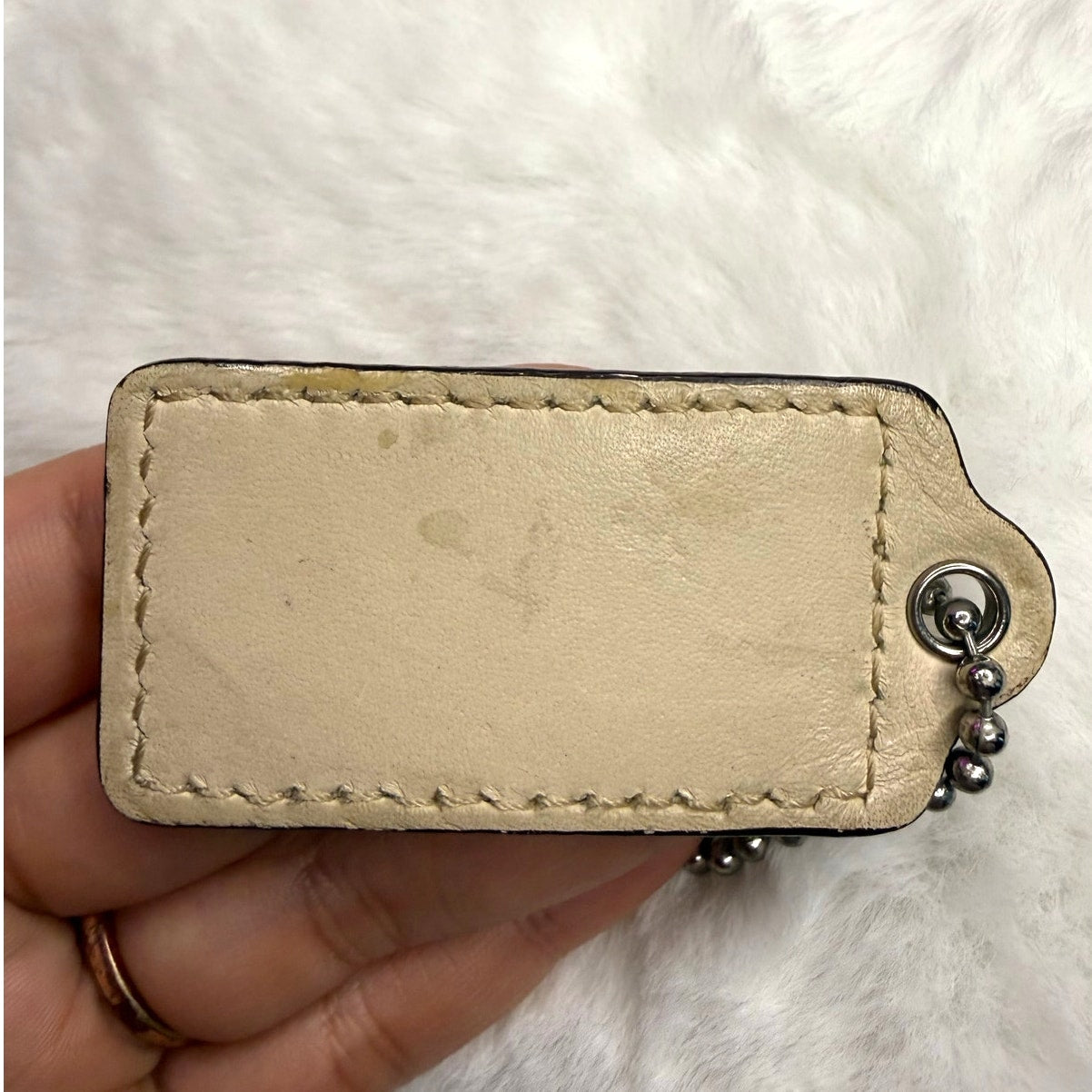 2" COACH Fob Bag Charm Hang tag Hangtag