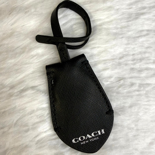 Coach Black Ring Bag Charm Key Fob