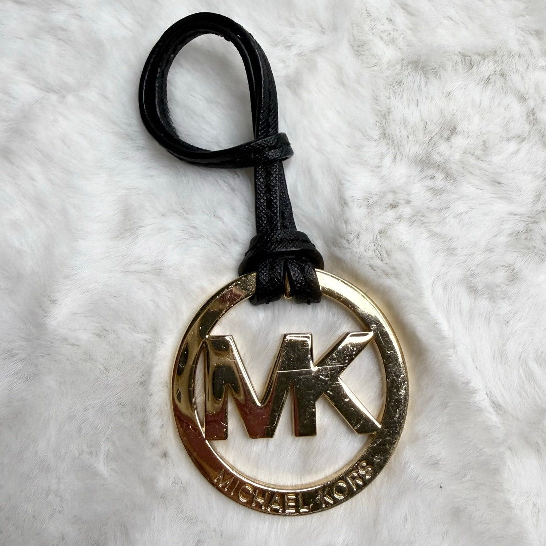 Michael Kors Black Gold key fob bag charm