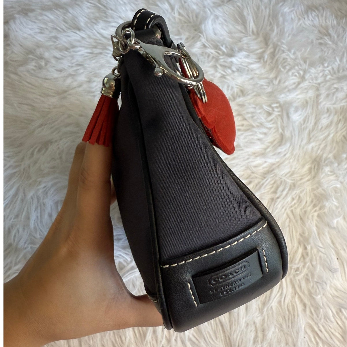 y2k COACH Vintage Mini Demi Hampton 7769 Mini Purse Shoulder Bag