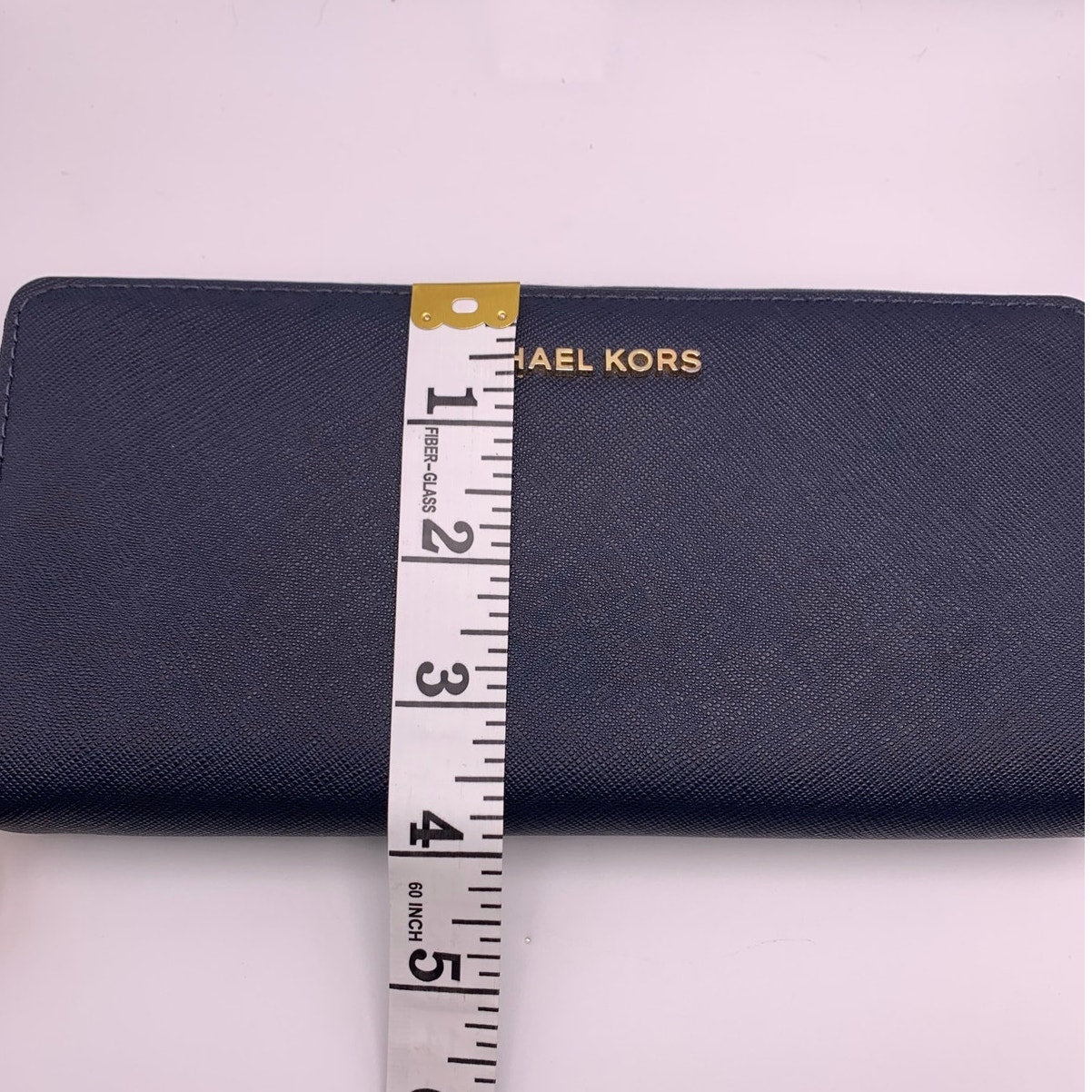 Michael Kors Navy Jet Set Zip Around Wallet