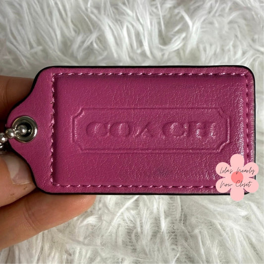 Coach Fuchsia Replacement HangTag Bag Charm