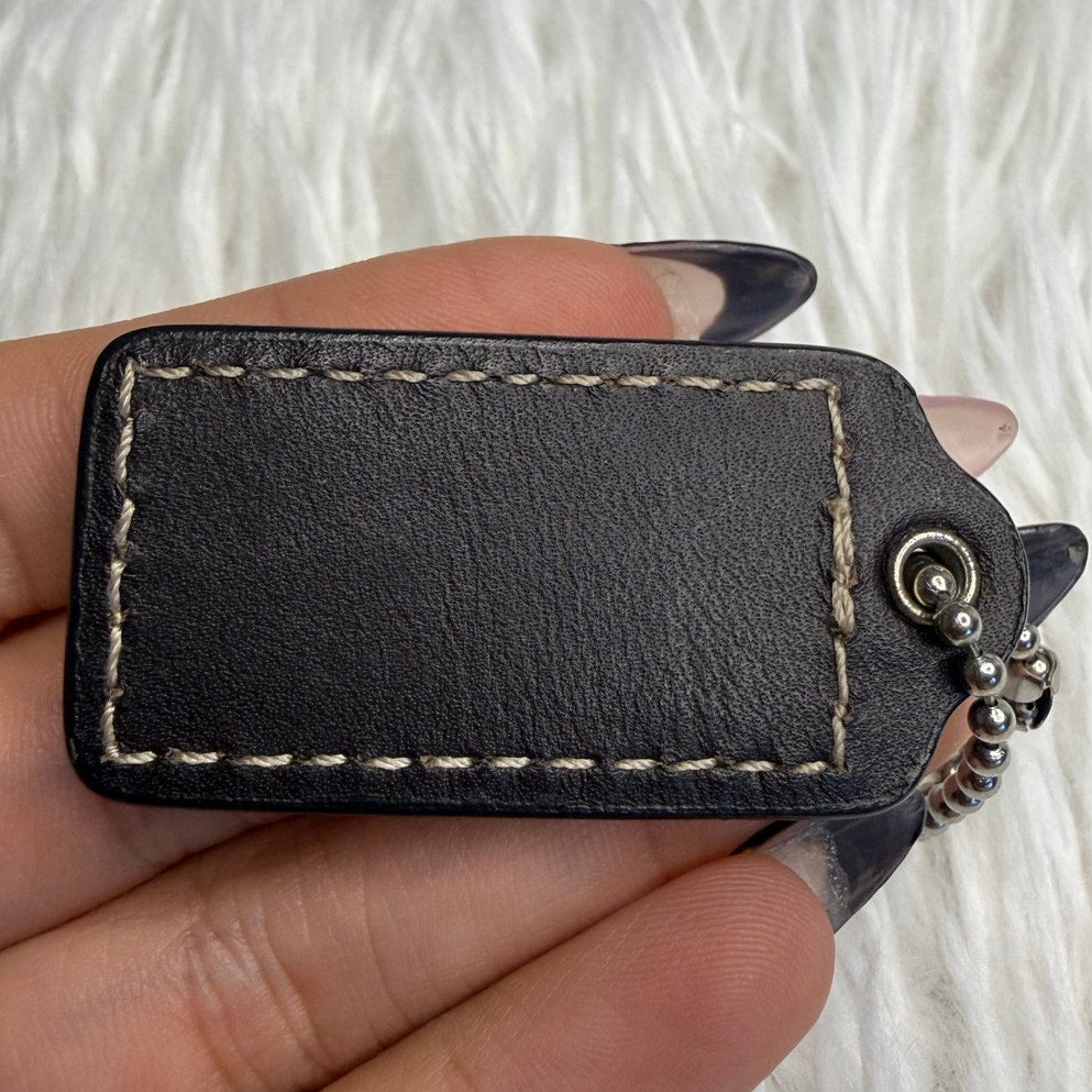 1.5" COACH Fob Bag Charm Hang tag Hangtag
