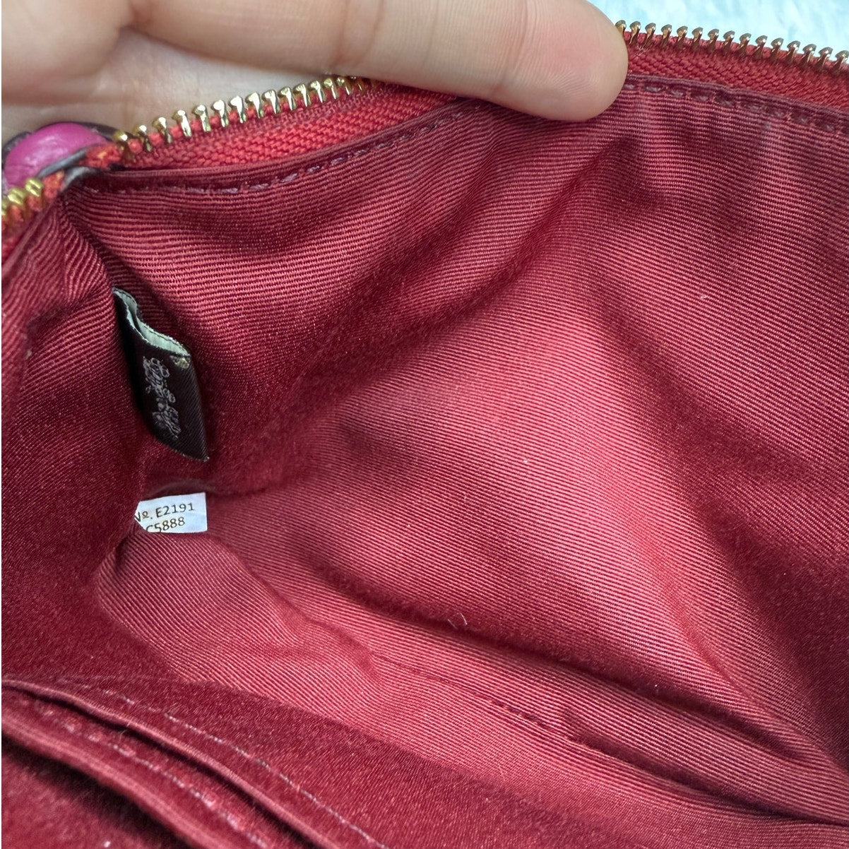 COACH Corner Zip Wristlet With Horse And Carriage