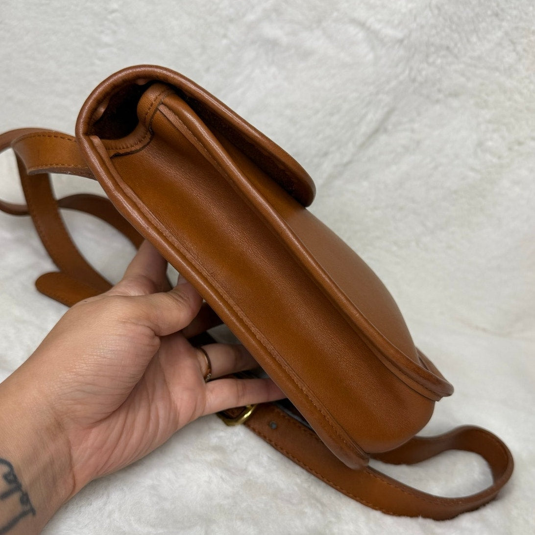 Vintage Coach Project Bag Small SidePack 9978 British Tan Crossbody