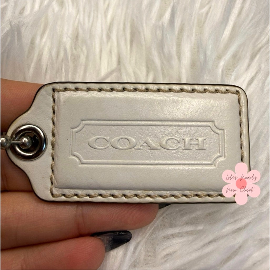 2" COACH Fob Bag Charm Hang tag Hangtag