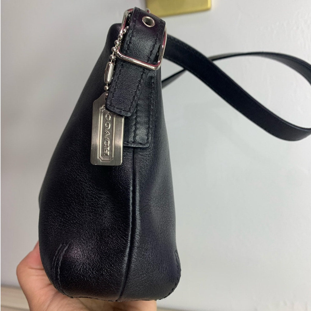 y2k COACH Black Mini Purse Shoulder Bag