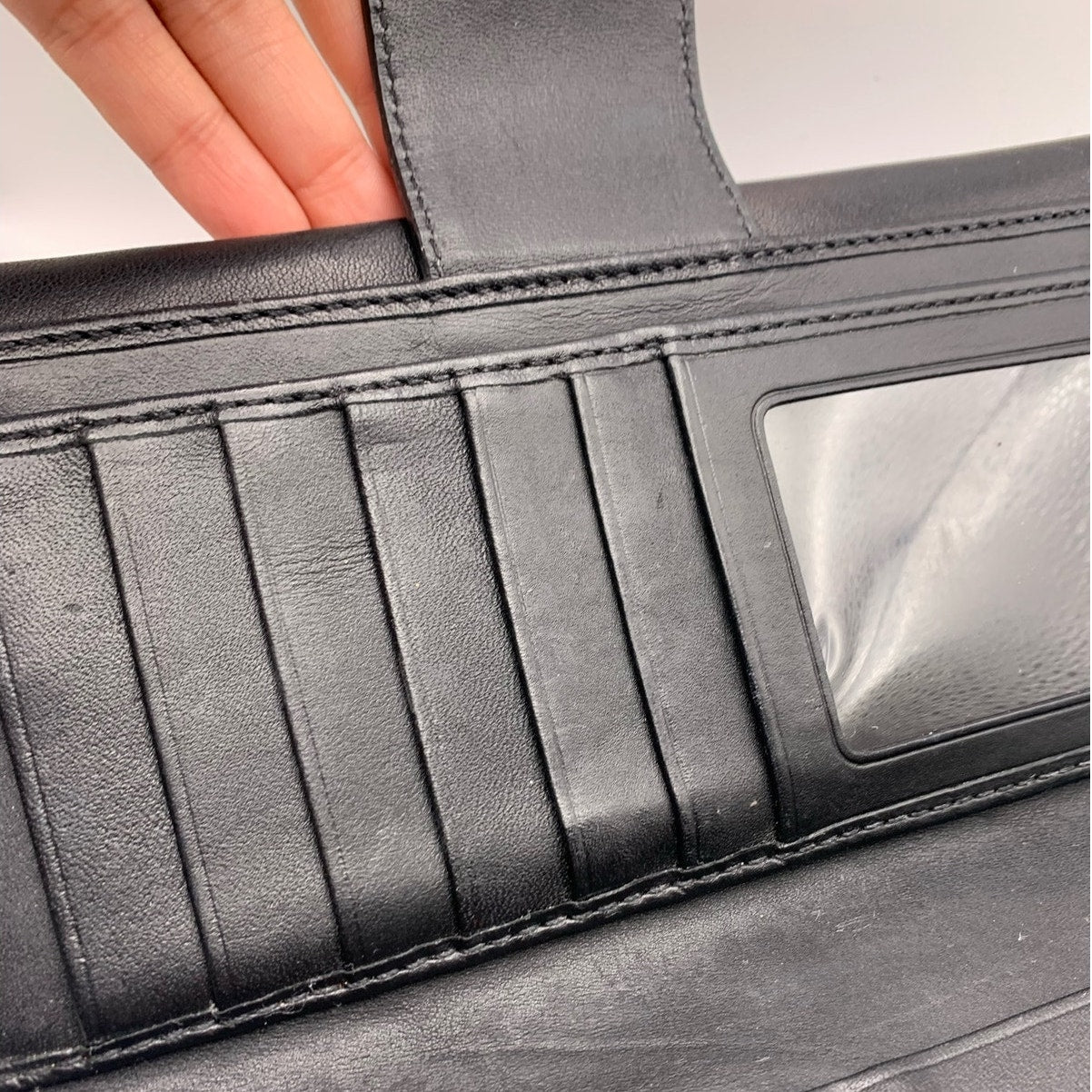 Y2K COACH Black Turnlock Wallet