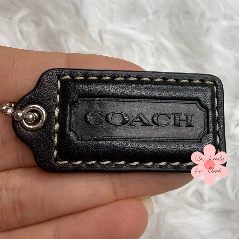 1.5" COACH Fob Bag Charm Hang tag Hangtag