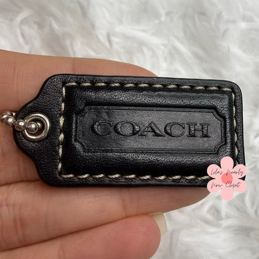 1.5" COACH Fob Bag Charm Hang tag Hangtag