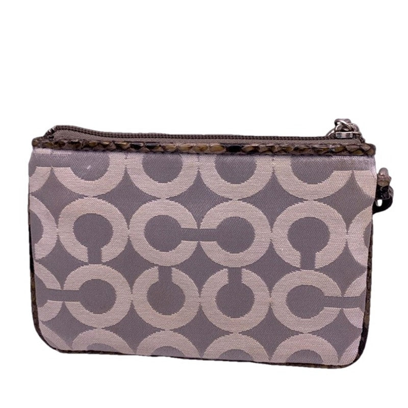 COACH Signature Animal Print Canvas Wristlet