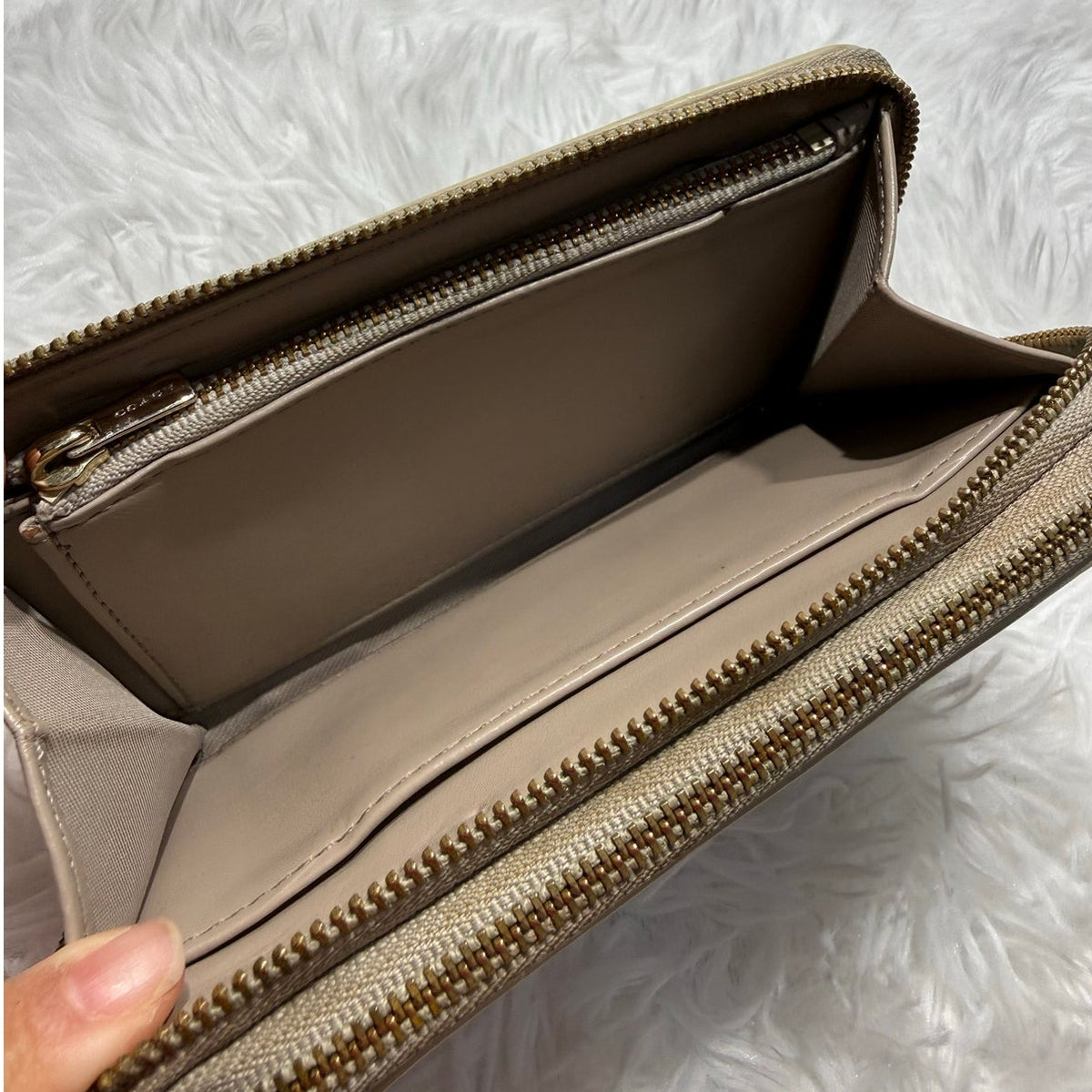 Coach Medium ID Zip Around Wallet