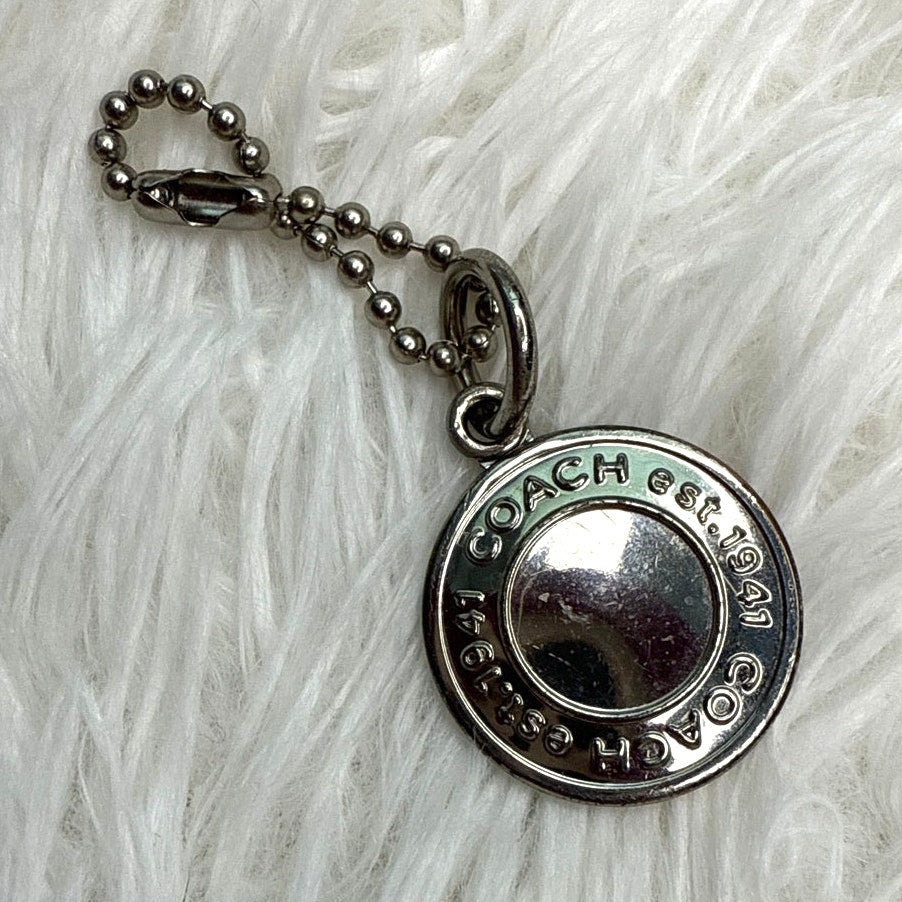 1" Coach Metal Circle Replacement Hangtag Hang Tag Bag Charm