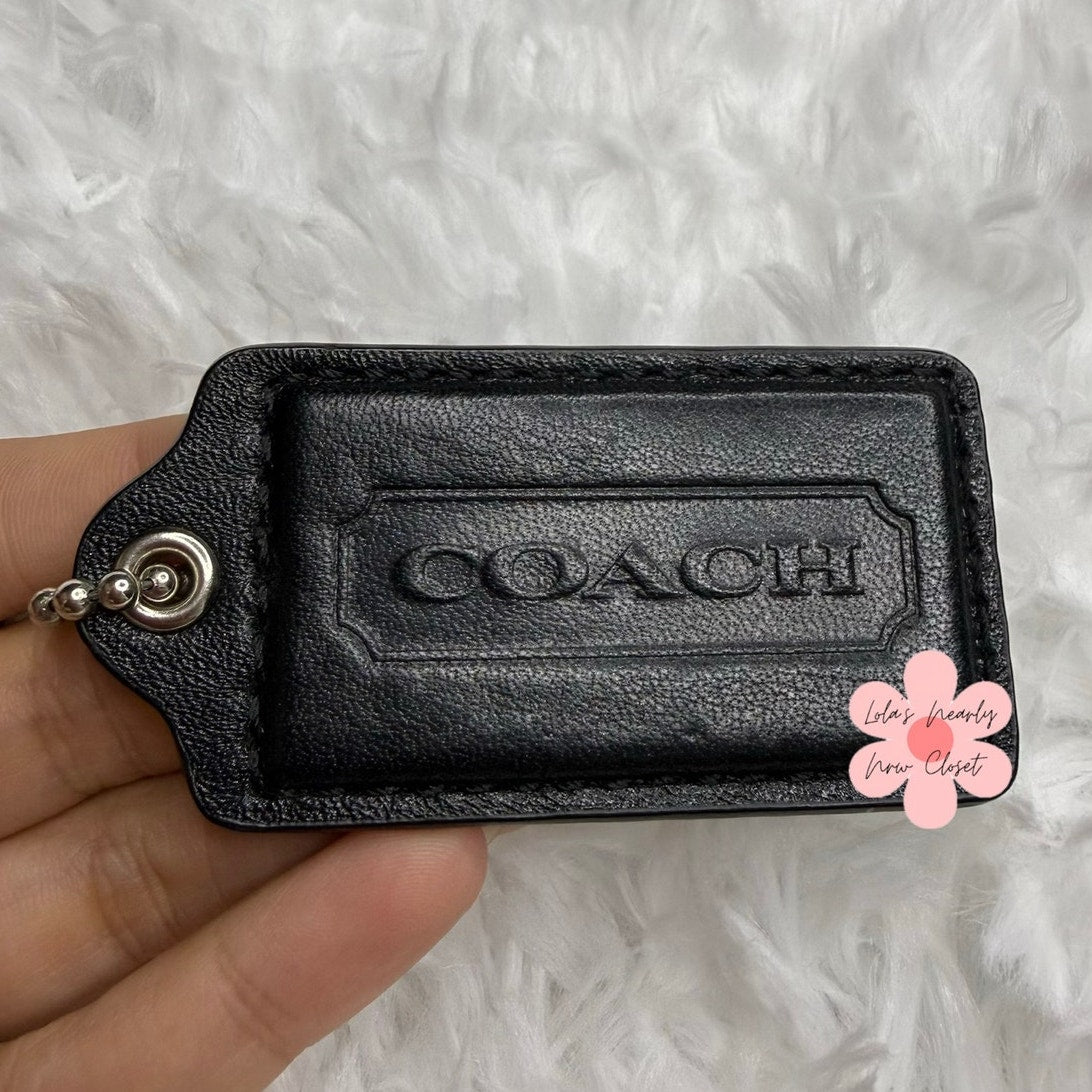 2.5" COACH Fob Bag Charm Hang tag Hangtag