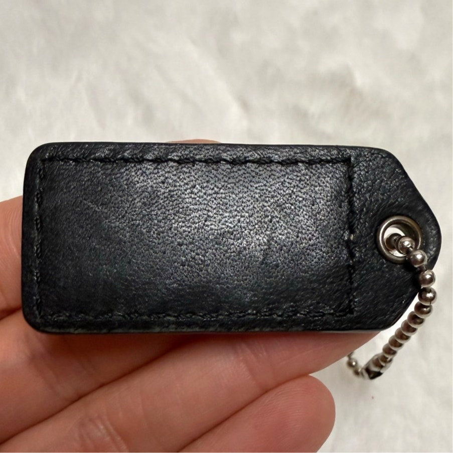 1.5" y2k COACH Fob Bag Charm Hang tag Hangtag