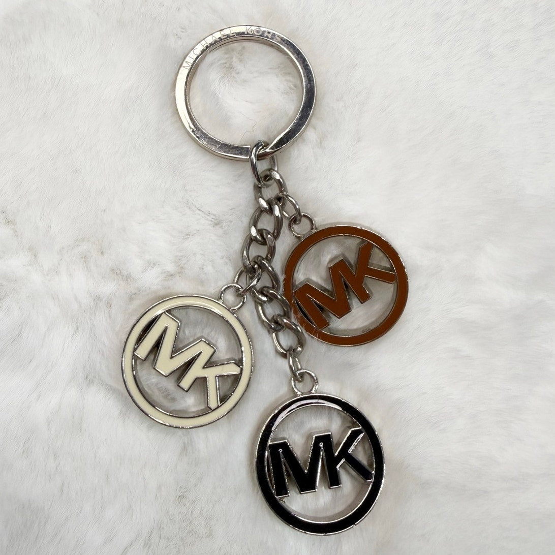 MICHAEL KORS Mk Logo Keychain Bag Charm Purse Charm