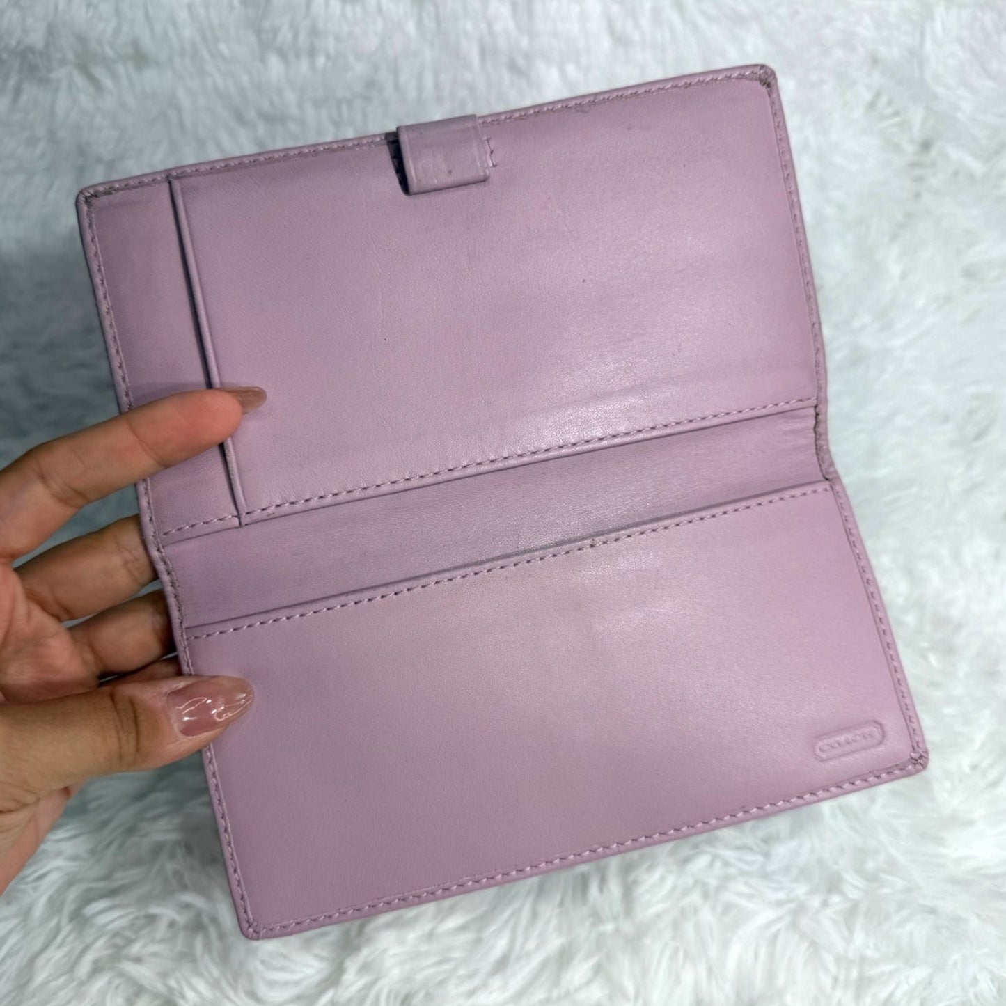 COACH y2k Lilac Checkbook