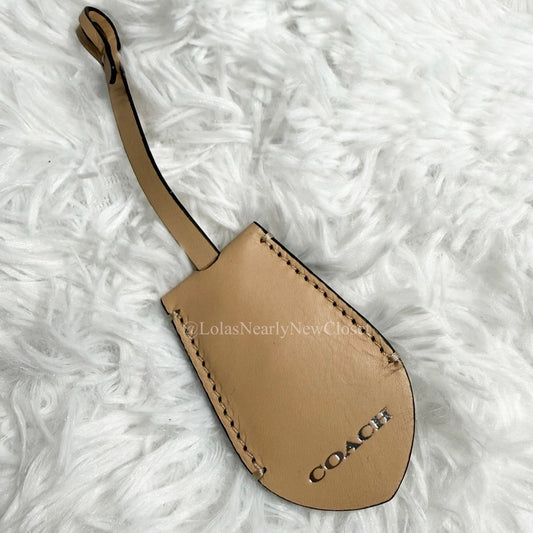 Coach Tan Ring Bag Charm Key Fob
