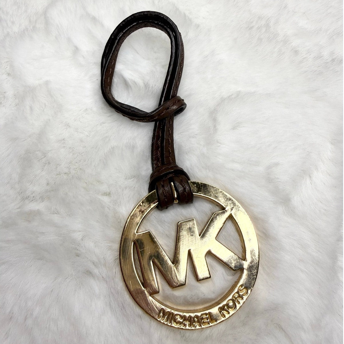 Michael Kors Brown key fob bag charm
