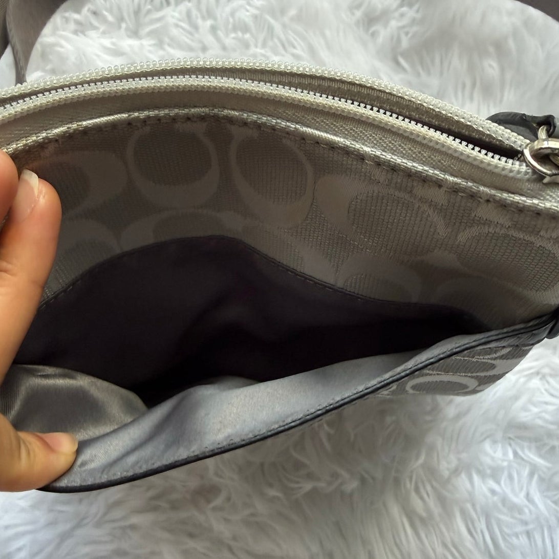 y2k COACH Ashley Gray Signature Crossbody