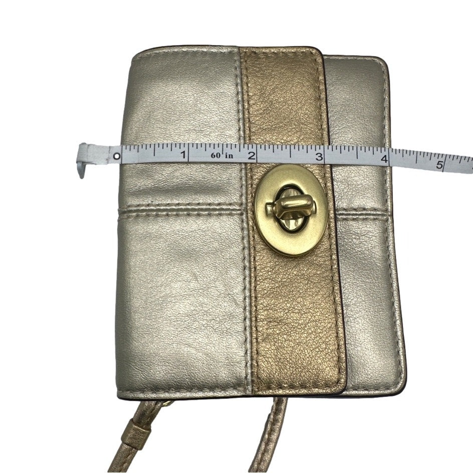 COACH Silver Gold Crossbody