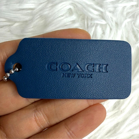 2" COACH Fob Bag Charm Hang tag Hangtag