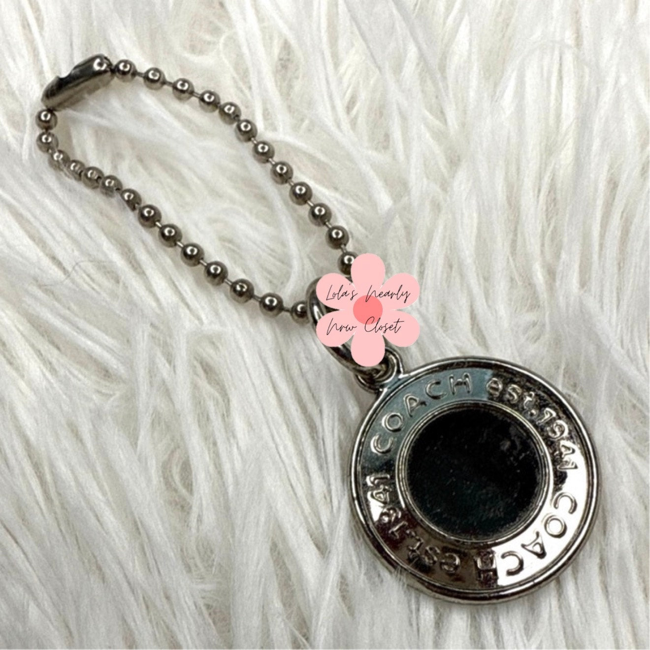 Coach Metal Circle Replacement Hangtag Hang Tag Bag Charm