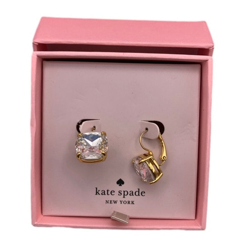 NWT Kate Spade New York Clear Earrings
