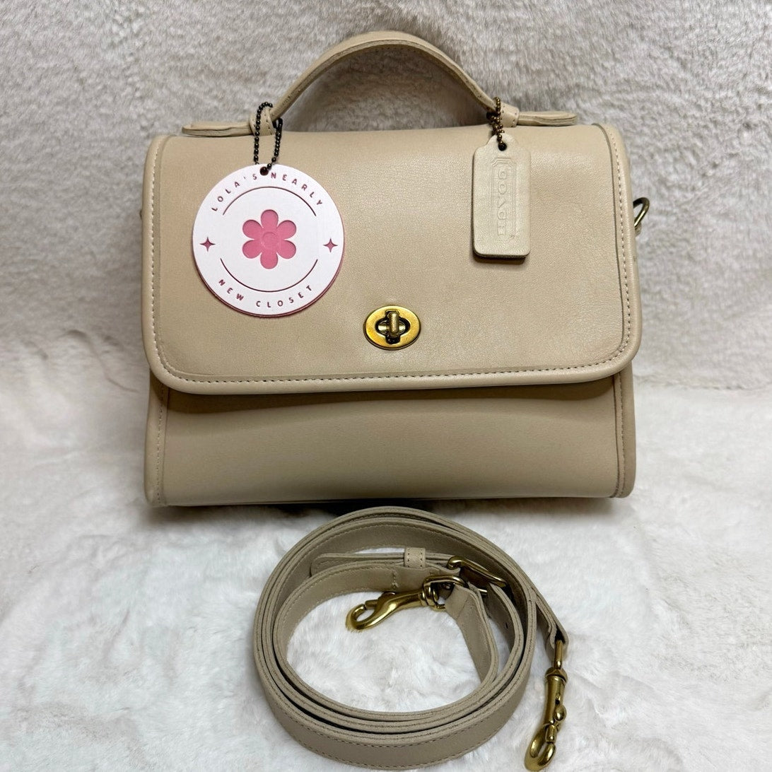 Vintage Coach Court 9870 Satchel Top Handle Crossbody Bag